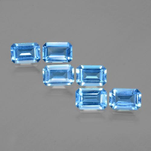 Azul Suizo Topacio Gema - 0.6ct Forma octagonal (ID: 399759)