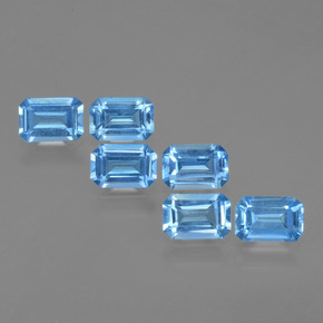 0.6ct Octagon Facet Swiss Blue Topaz Gem for sale 0.6ct Octagon Facet Swiss Blue Topaz Gem (ID: 399765)