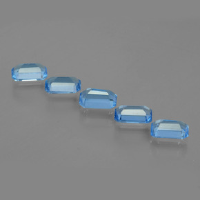 Topaz Gemstones in 6 x 4 mm (calibrated) Size for Sale, Topaz Stones in Swiss Blue Color