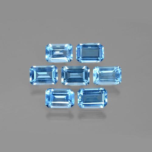 Azul Suizo Topacio Gema - 0.7ct Forma octagonal (ID: 399810)
