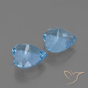 Topaz Gemstones in 9 x 9 mm (calibrated) Size for Sale, Topaz Stones in Sky Blue Color