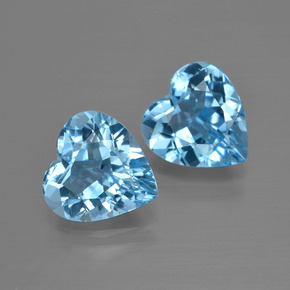 Himmerlblau Topas Edelstein - 2.7ct Herz facettiert (ID: 400830)