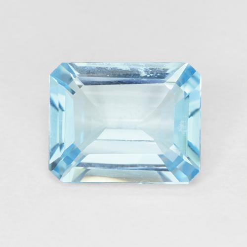 Светло-синий Топаз Камень - 3.3ct Фасетный Овал (ID: 401535)