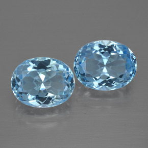 Sky Blue Topaz Gem - 3.5ct Oval Facet (ID: 401563)