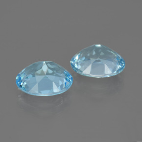 Topaz Gemstones in 10 x 8 mm (calibrated) Size for Sale, Topaz Stones in Sky Blue Color