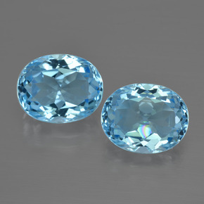 Azul Suizo Topacio Gema - 3.7ct Forma ovalada (ID: 401838)