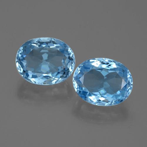 Swiss Blue Topaz Gem - 3.7ct Oval Facet (ID: 401892)