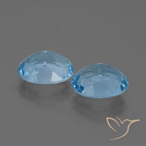 Topaz Gemstones in 10 x 8 mm (calibrated) Size for Sale, Topaz Stones in Sky Blue Color