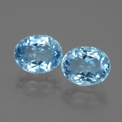 Swiss Blue Topaz Gem - 3.4ct Oval Facet (ID: 401898)