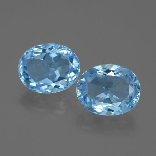 Sky Blue Topaz Gem - 3.3ct Oval Facet (ID: 401899)