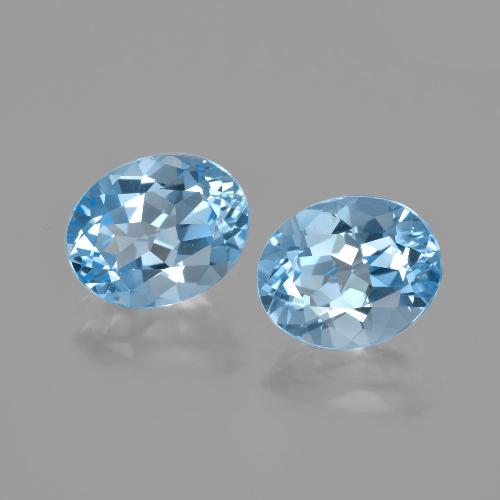 Sky Blue Topaz Gem - 3.5ct Oval Facet (ID: 402353)