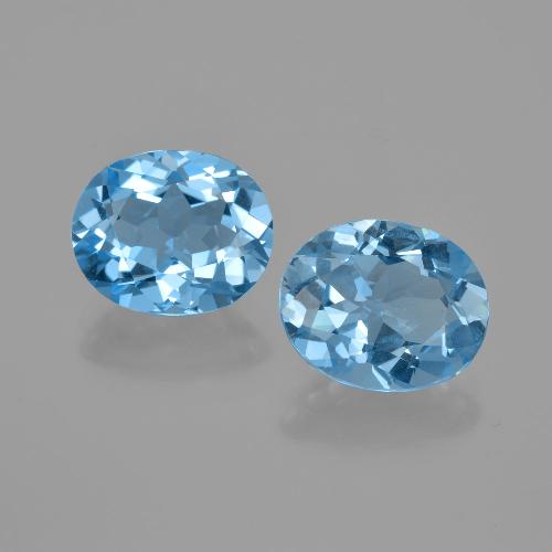 Sky Blue Topaz Gem - 2.9ct Oval Facet (ID: 402362)