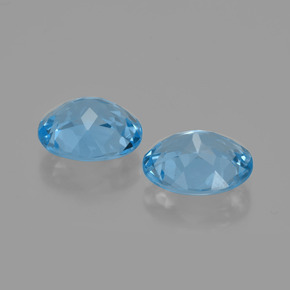 Topaz Gemstones in 10.1 x 8.3 mm Size for Sale, Topaz Stones in Sky Blue Color