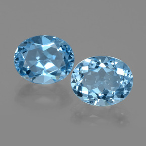 Swiss Blue Topaz Gem - 3.2ct Oval Facet (ID: 402430)