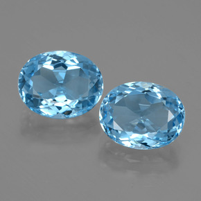 Swiss Blue Topaz Gem - 3.2ct Oval Facet (ID: 402436)