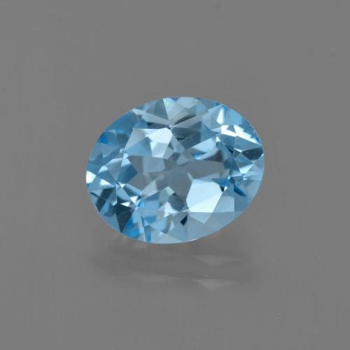 Swiss Blue Topaz Gem - 2.8ct Oval Facet (ID: 402489)