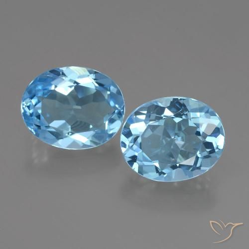 6.07ctw Natural Sky Blue Topaz, Oval, VVS-VS