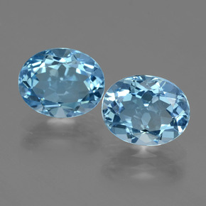 Azul maya intenso Topacio Gema - 3.1ct Forma ovalada (ID: 404206)