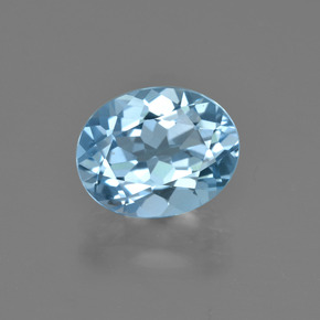 Deep Maya Blue Топаз Камень - 2.9ct Фасетный Овал (ID: 404241)