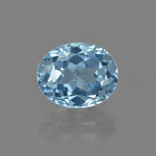 Swiss Blue Topaz Gem - 3.5ct Oval Facet (ID: 404309)