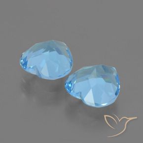 Topaz Gemstones in 9 x 9 mm (calibrated) Size for Sale, Topaz Stones in Sky Blue Color