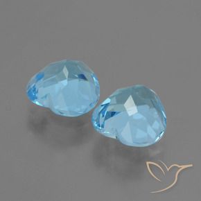 Topaz Gemstones in 9 x 9 mm (calibrated) Size for Sale, Topaz Stones in Swiss Blue Color