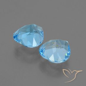 Topaz Gemstones in 9 x 9 mm (calibrated) Size for Sale, Topaz Stones in Sky Blue Color