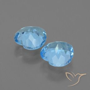 Topaz Gemstones in 9 x 9 mm (calibrated) Size for Sale, Topaz Stones in Sky Blue Color