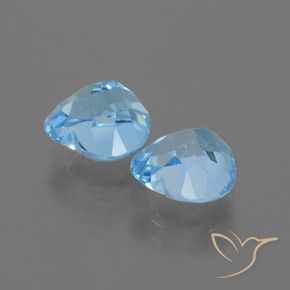 Topaz Gemstones in 9 x 9 mm (calibrated) Size for Sale, Topaz Stones in Sky Blue Color