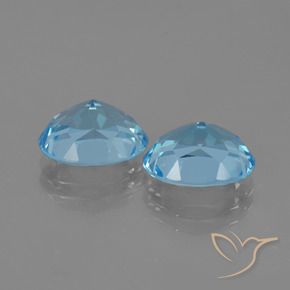 Topaz Gemstones in 10 x 8 mm (calibrated) Size for Sale, Topaz Stones in Sky Blue Color