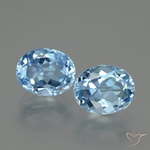 7.03ctw Natural Swiss Blue Topaz, Oval, VVS-VS
