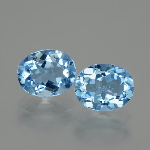 Swiss Blue Topaz Gem - 3.3ct Oval Facet (ID: 404631)