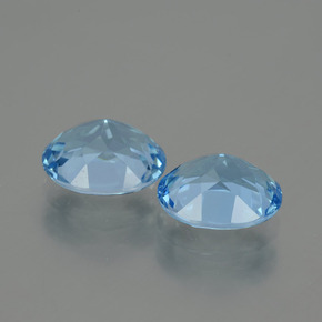 Topaz Gemstones in 10 x 8 mm (calibrated) Size for Sale, Topaz Stones in Swiss Blue Color