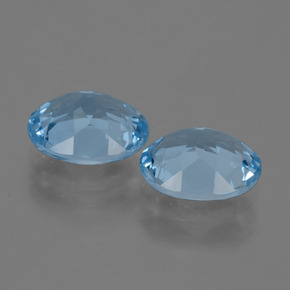 Topaz Gemstones in 10 x 8 mm (calibrated) Size for Sale, Topaz Stones in Swiss Blue Color