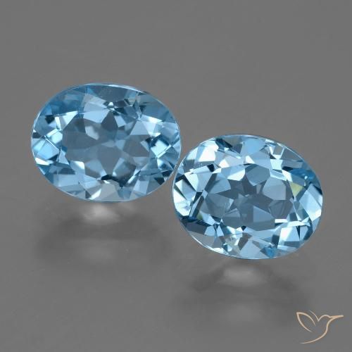 6.63ctw Natural Swiss Blue Topaz, Oval, VVS