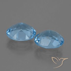 Topaz Gemstones in 10 x 8 mm (calibrated) Size for Sale, Topaz Stones in Swiss Blue Color