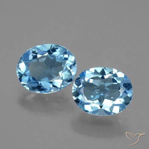 Sky Blue Topaz Gem - 3ct Oval Facet (ID: 404754)