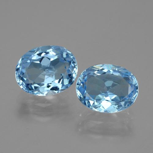 Sky Blue Topaz Gem - 3.4ct Oval Facet (ID: 404757)