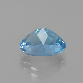Topaz Gemstone in 10 x 8 mm (calibrated) Size for Sale, Topaz Stone in Sky Blue Color
