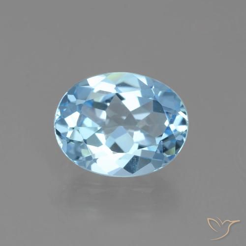 2.8ct Oval Facet Sky Blue Topaz for sale thumb image of 2.8ct Oval Facet Sky Blue Topaz (ID: 404872)