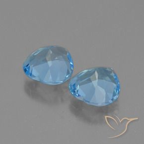 Topaz Gemstones in 9 x 9 mm (calibrated) Size for Sale, Topaz Stones in Sky Blue Color