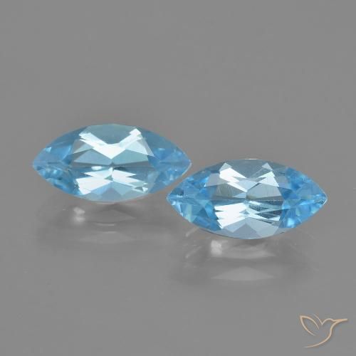 2.64ctw Natural Sky Blue Topaz, Marquise, VVS-VS