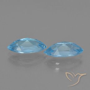 Topaz Gemstones in 10.3 x 5.1 mm Size for Sale, Topaz Stones in Sky Blue Color