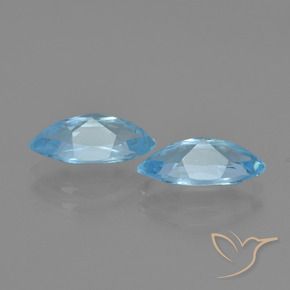 Topaz Gemstones in 10.3 x 5.2 mm Size for Sale, Topaz Stones in Sky Blue Color