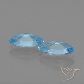 Topaz Gemstones in 10.2 x 5.1 mm Size for Sale, Topaz Stones in Sky Blue Color