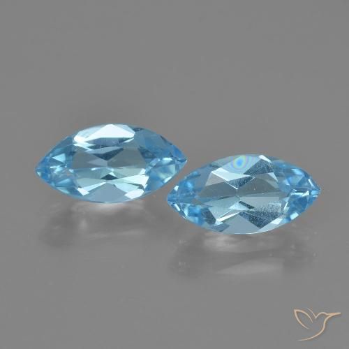 2.50ctw Natural Sky Blue Topaz, Marquise, VVS-VS