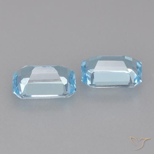 Topaz Gemstones in 7 x 5 mm (calibrated) Size for Sale, Topaz Stones in Sky Blue Color