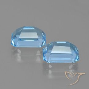 Topaz Gemstones in 9 x 7 mm (calibrated) Size for Sale, Topaz Stones in Sky Blue Color