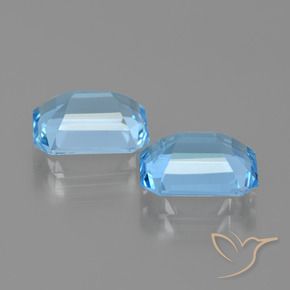 Topaz Gemstones in 9 x 7 mm (calibrated) Size for Sale, Topaz Stones in Sky Blue Color