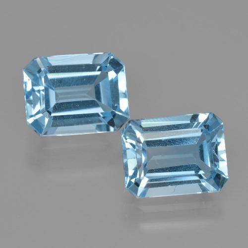 Deep Maya Blue Topas Edelstein - 2.8ct Oktagon facettiert (ID: 405732)